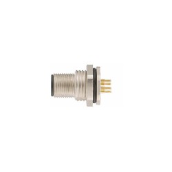 Connecteur mâle M12, 4 pol., codage D IP67, 4A, non-blindé